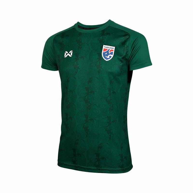 THAILAND Nationales Fußballtrikot CHEER Fan-Version Druck Schnelltrocknendes Shirt Rundhals Polyester Grün Weiß Kurzarm Uniform Sport Outdoor 3XL