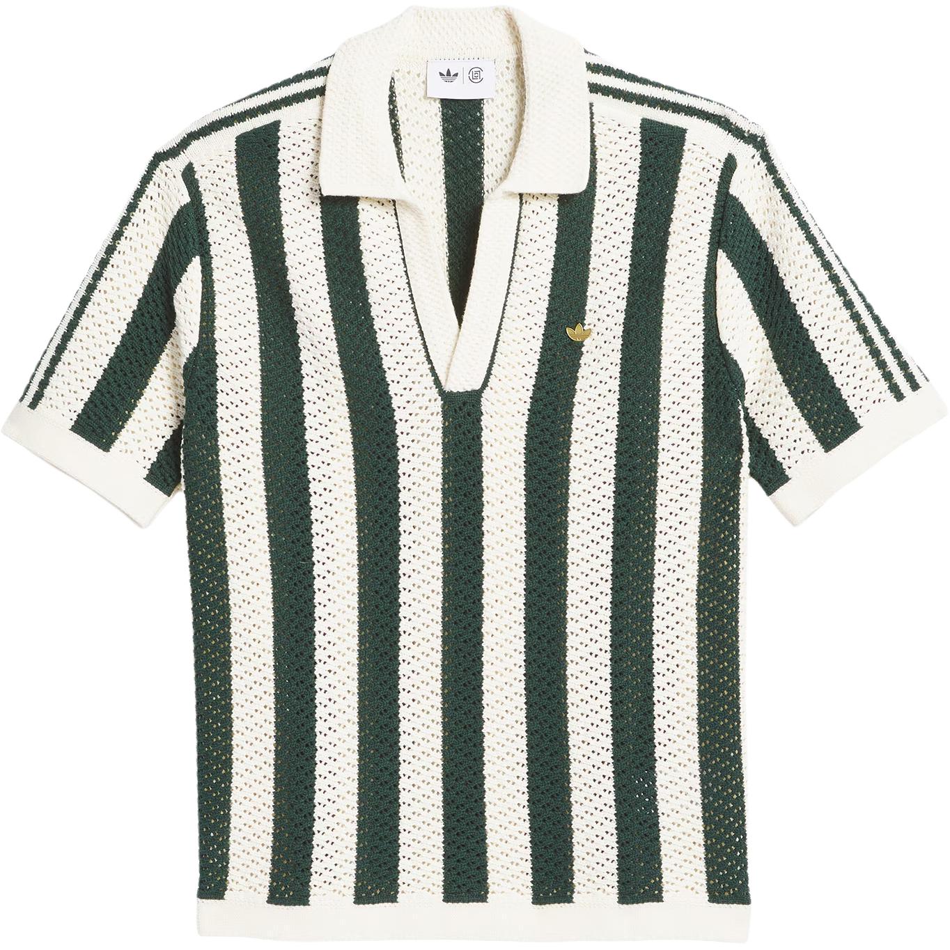 Adidas Originals X CLOT Kollaboration SS25 Piqué-Poloshirt von Edison Chen Bequem Vielseitig Schlicht Kurzarm-Poloshirt Unisex-Oberteile JP1615 XS