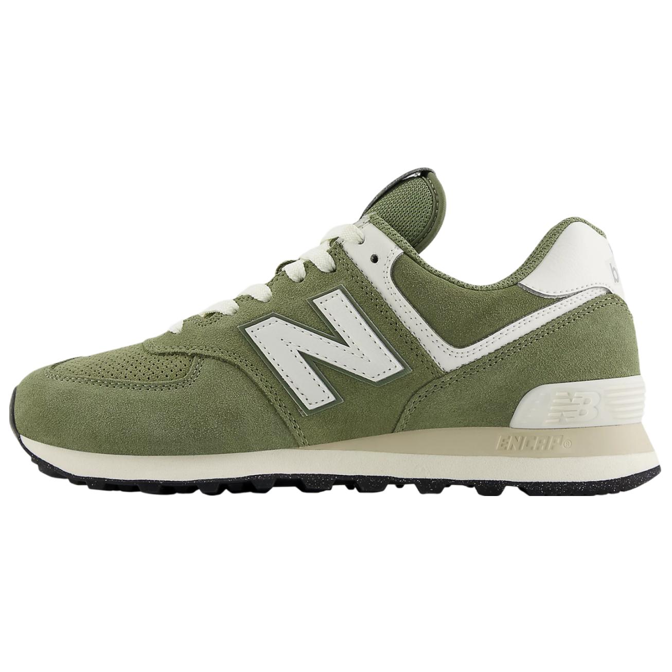 New Balance 574 Dunkles Oliv Meersalz Unisex Sneaker Grün U574GCE 37