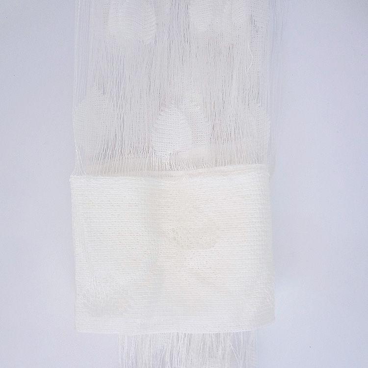 Romantischer Liebes-Linien-Vorhang, Quasten-Türvorhang, süßer Pfirsich-Herz-Vorhang, Trennwand-Hängevorhang (1 Stück) weiß