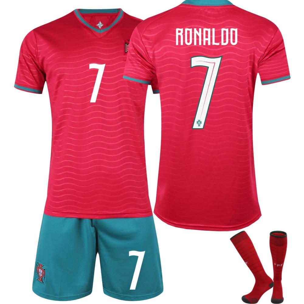 2026 FIFA Fussball-Weltmeisterschaft Portugal Heim-Fußballtrikot für Kinder und Erwachsene RONALDO #7 28