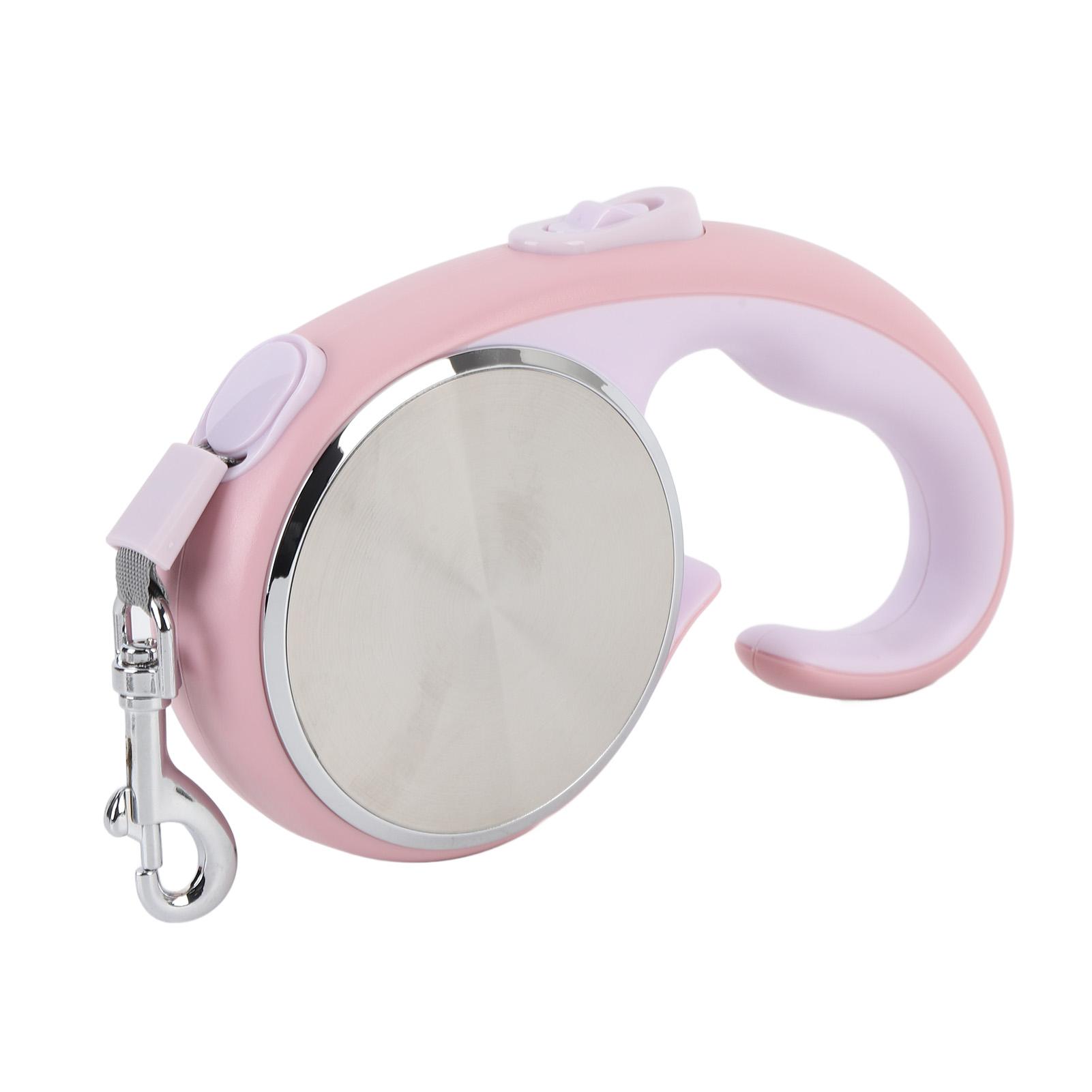 Automatisch einziehbare Hundeleine Bequemer Griff Edelstahl-Uhrwerk Hundeleine zum Spazierengehen für