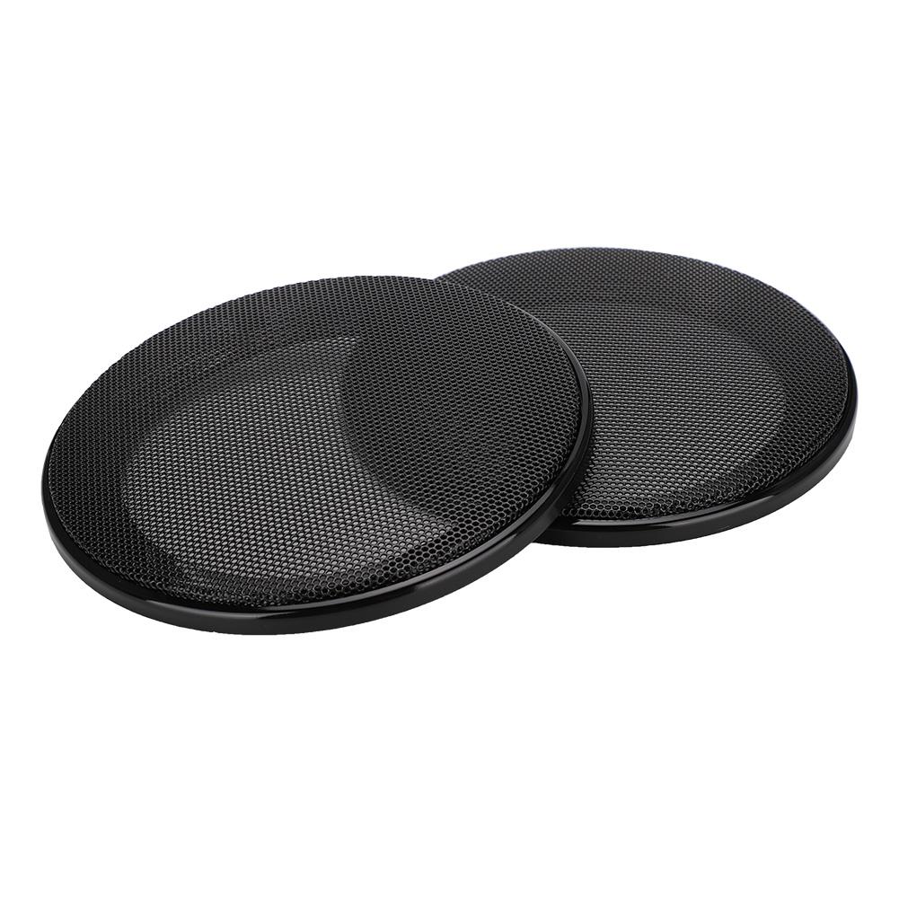 2PCS 4 zoll Lautsprecher Lautsprecher Schutzhülle Lautsprecher Dekoration(Weiss weiss) schwarz