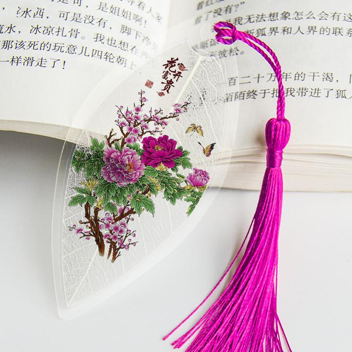 1pc Nette Klassische Kreative Lesezeichen Chinesischen Wind Natürliche Sammlerstücke Blätter Vene Lesezeichen Kreative Schreibwaren