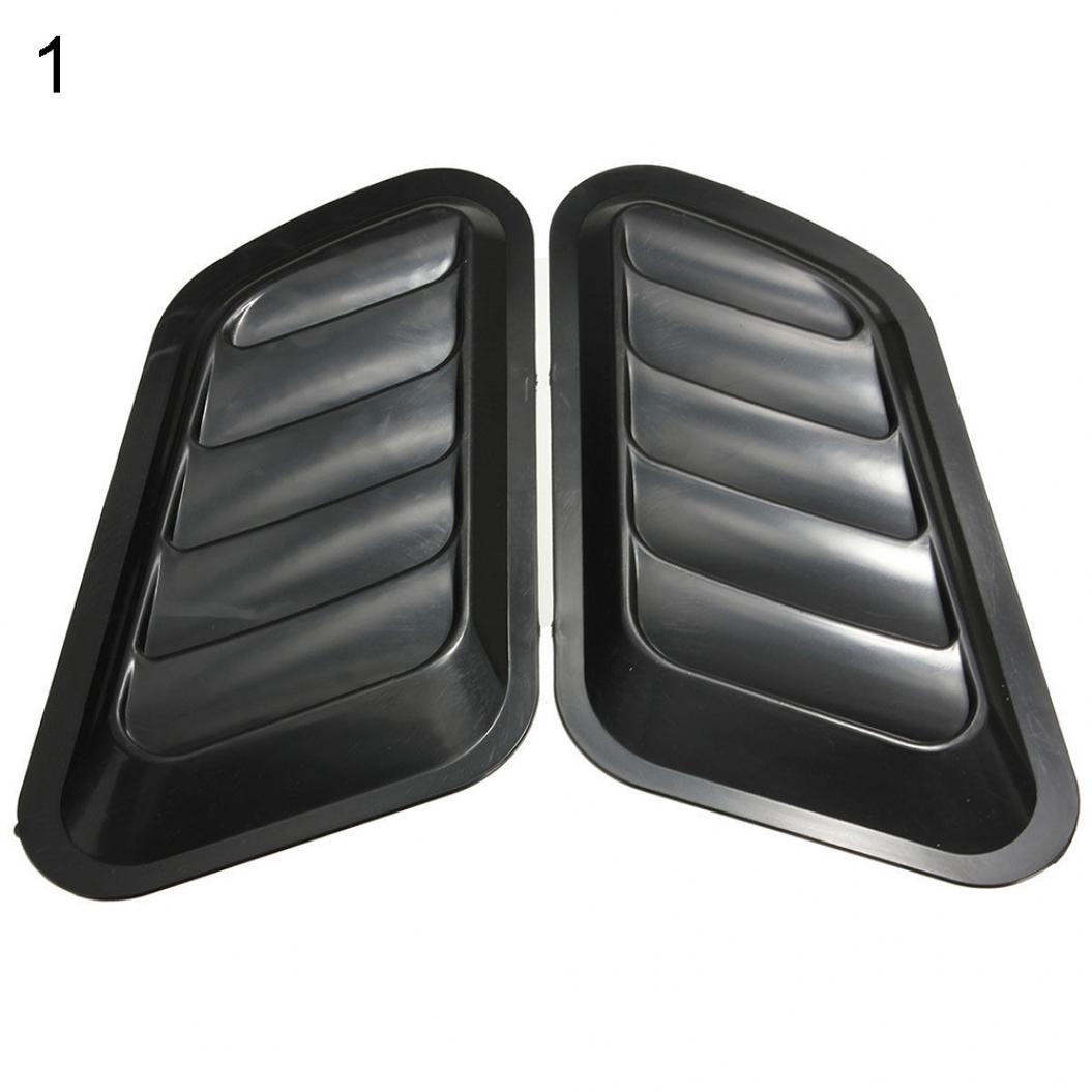 1Pair Car Decorative Air Flow Intake Scoop Turbo Bonnet Vent Cover Hood FenderAuto & Motorrad: Teile, Auto-Tuning & -Styling, Innenausstattung! schwarz