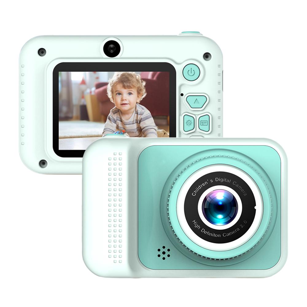 1080P Digital Kamera 20MP Kinder Kamera Nette Kinder Kamera Cartoon Kinder Selfie Kamera für Jungen Und Q1 grün
