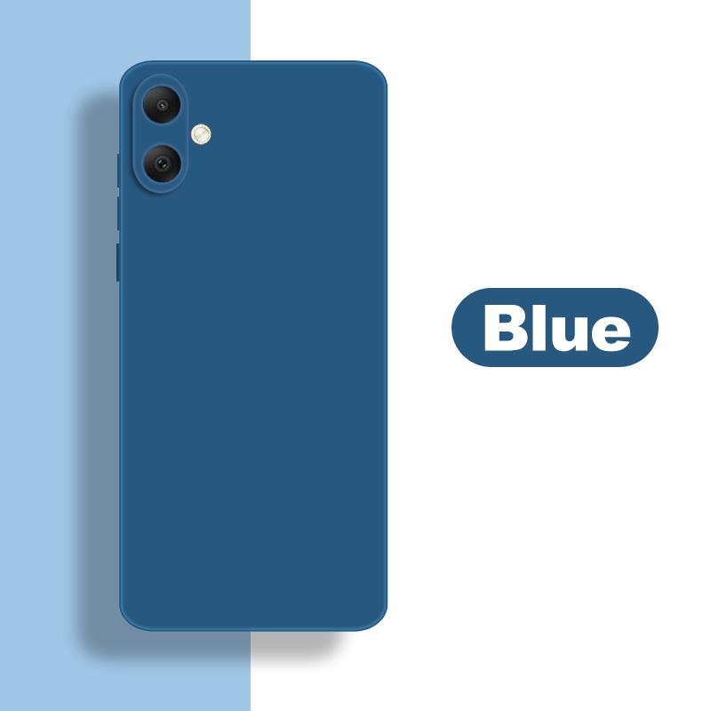 Für Samsung Galaxy A07 Hülle Samsung A07 Hülle Weiches Flüssigsilikon Robuster Bumper Schutzhüllen für Samsung A07 Funda For Samsung A07 blau