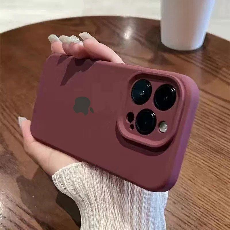 Handyhülle aus reinem Flüssigsilikon für Apple iPhone 16 Pro Max – weiches, stoßfestes Silikon, einfache Vollabdeckung auf dem iPhone 16/15/14/13/12/11/Pro/Plus/ProMax Apple 15 violett