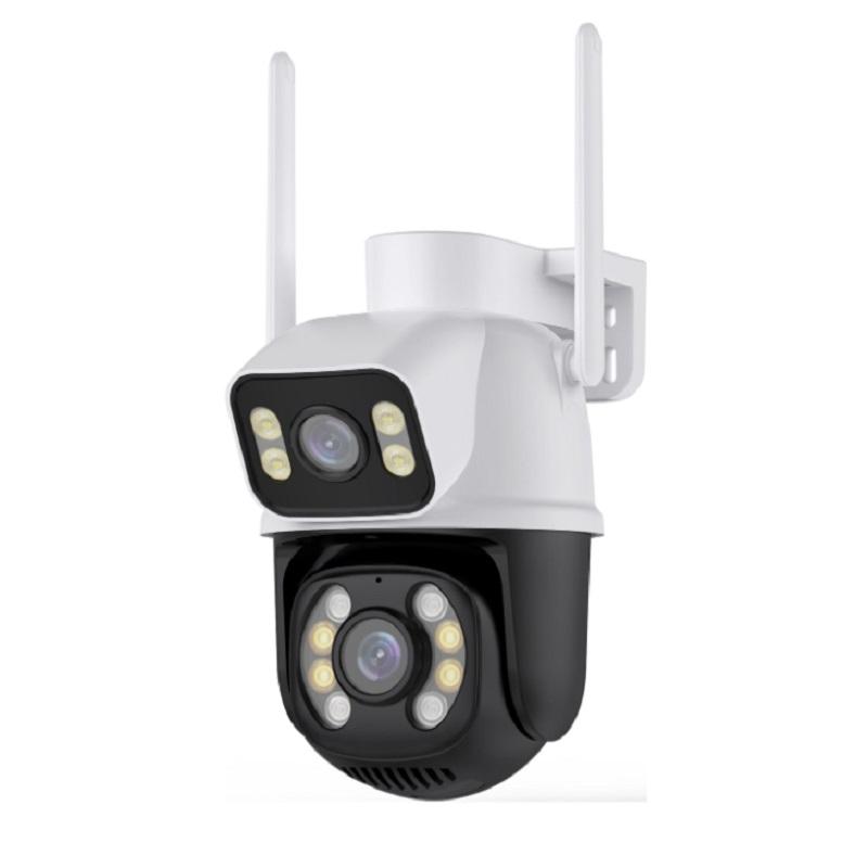 iCSee 8MP PTZ Kamera 2,4 GHZ Wifi Kamera Dual Objektiv Dual Bildschirm Ai Menschliche Erkennung Auto Tracking Drahtlose Outdoor überwachung Kamera AU Plug