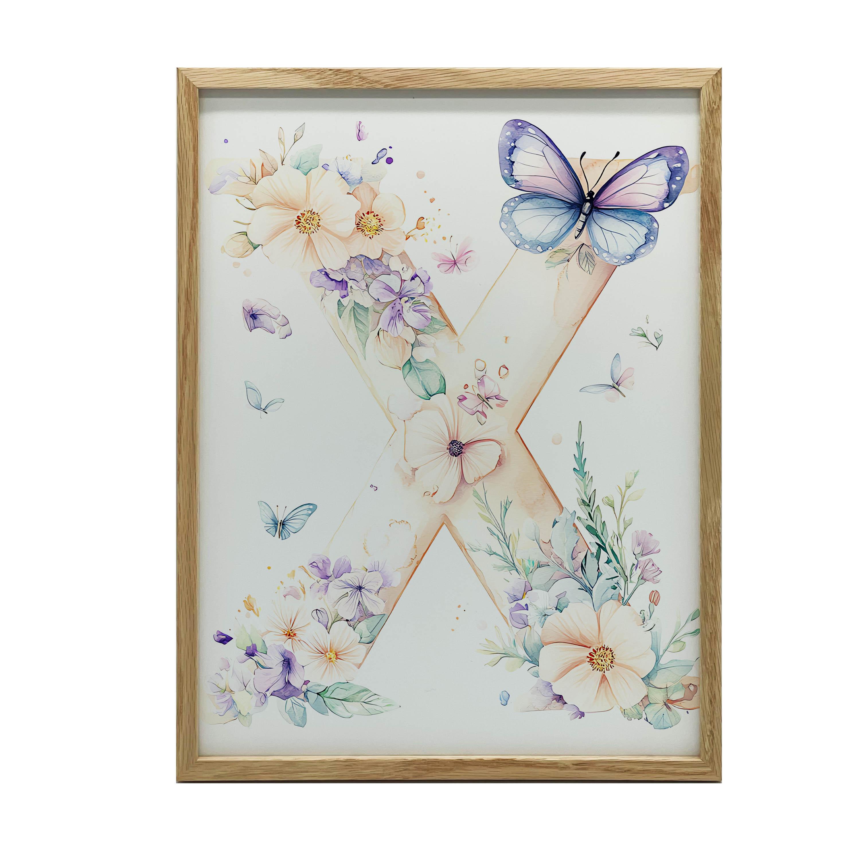 Poster Blumen X Poster Blumen X, 40X50 Cm, Aluminiumrahmen Gold, Mattpapier 230 Gsm 54