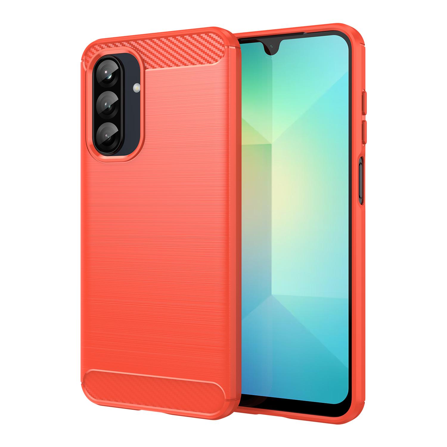 Für Samsung Galaxy A26 Hülle Für Samsung Galaxy A26 Hülle 6,56 Zoll Stoßfest Weiches Silikon TPU Schutz Stoßfänger Für Galaxy A26 For A26 rot