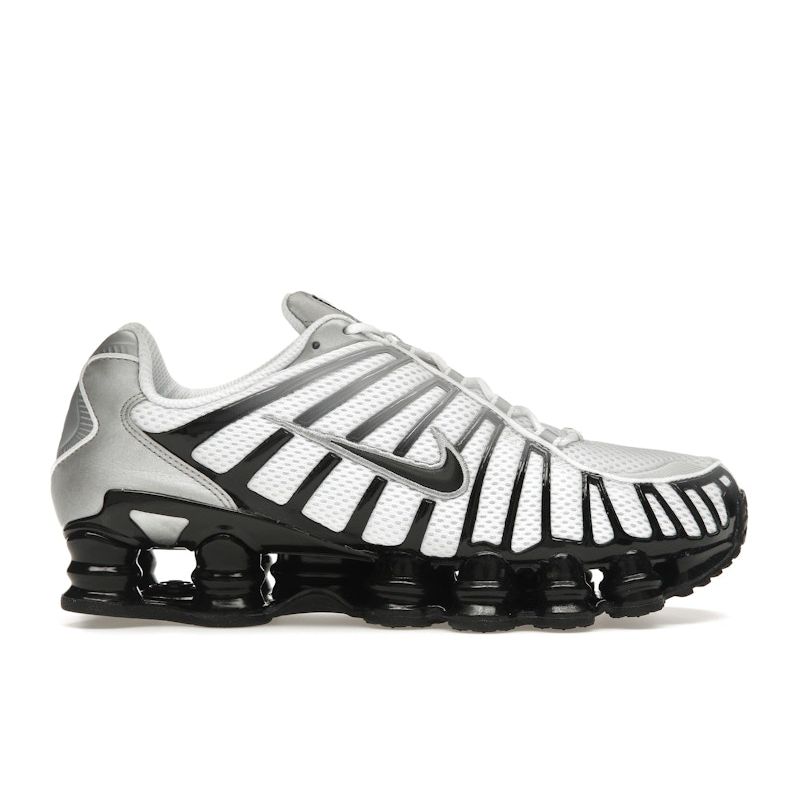 Nike Shox TL Herren Schwarz Metallisch Silber Wolfsgrau Retro Mechanische Dämpfung Lauf Lifestyle Sneaker HQ4049-001 EU 42 gray