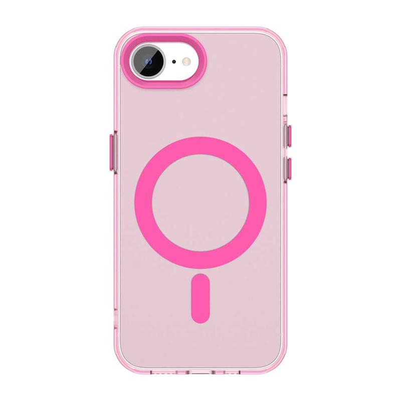 Für iPhone 16E Hülle Abdeckung iPhone 16E Capas Neue Farbe Stoßfest Kabelloses Laden Magnetisch Matt Fundas iPhone 16E iPhone16e For iPhone 16E rot