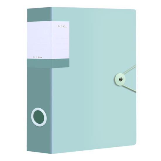 Aktenordner, großes Fassungsvermögen, multifunktional, wasserdicht, PVC, A4-Einsatz, Dokumenten-Organizer, Bürobedarf L grün