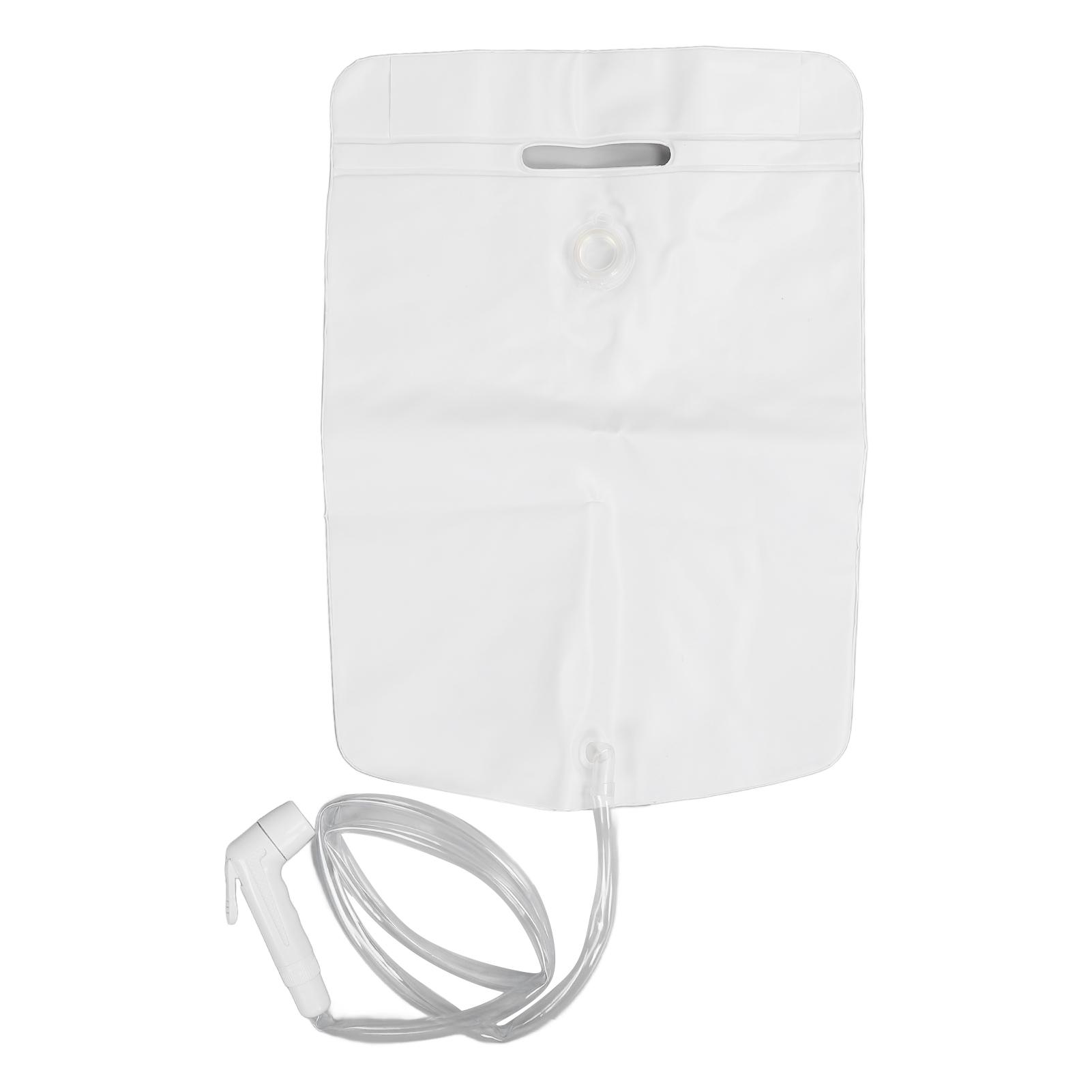 Nachttisch-Dusche Wasserbeutel Tragbare Camping-Dusche Tasche für aufblasbare Shampoo Becken Ältere