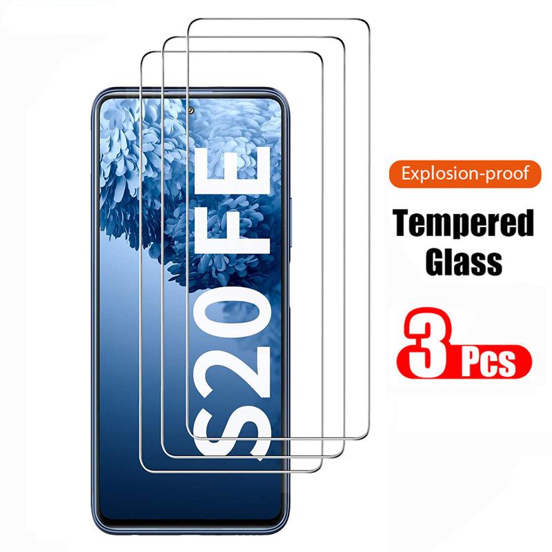 3Pcs Gehärtetes Glas Für Samsung Galaxy S20 FE 5G S22 Plus Displayschutzfolie 9H Telefon auf Film Schutzglas Für Galaxy S20 FE For Samsung A71 reinfarbig