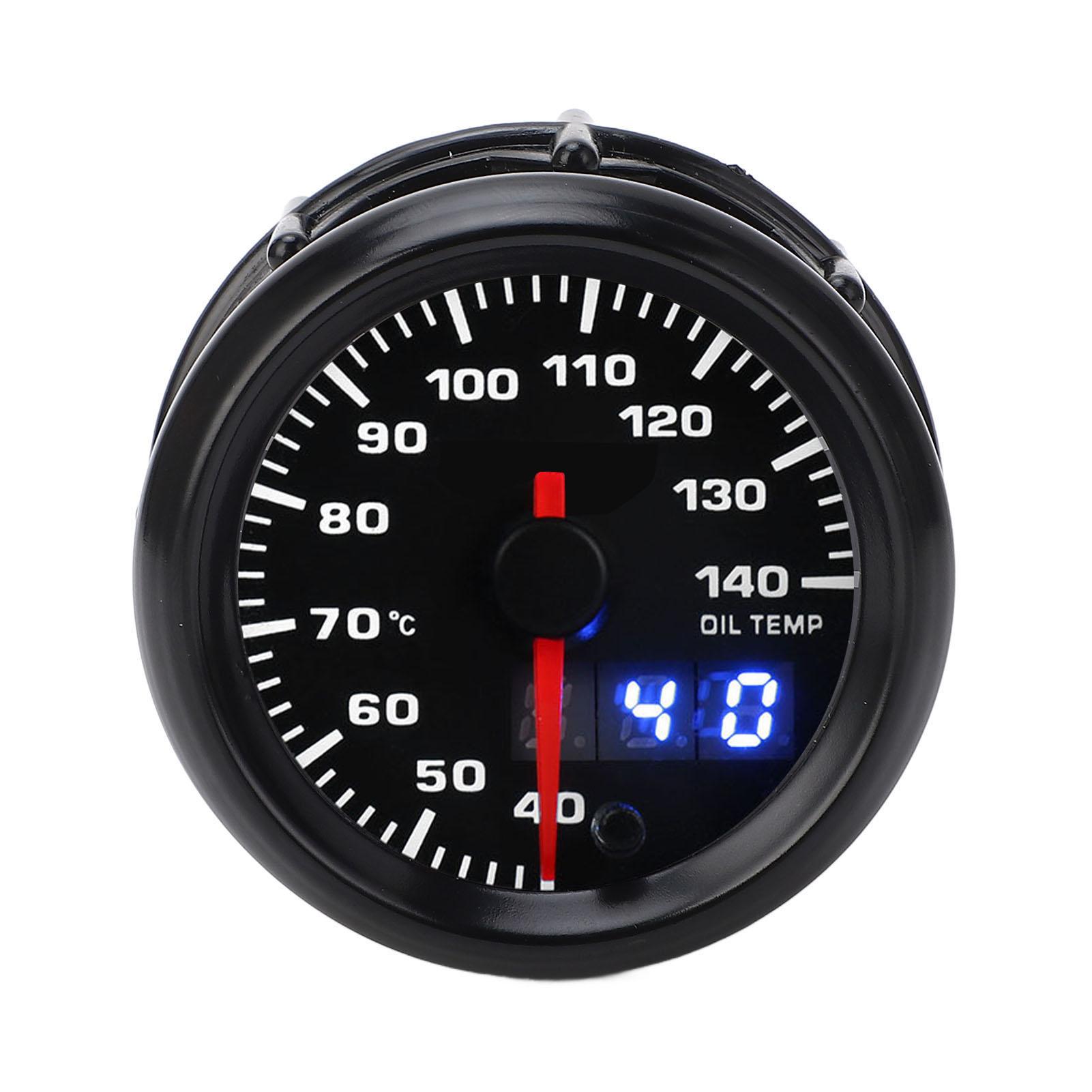 52mm Öltemperaturanzeige Genaue Überwachung 40 bis 140 Grad Celsius Zeigeranzeige Universell passend für Alle DC12V Autos