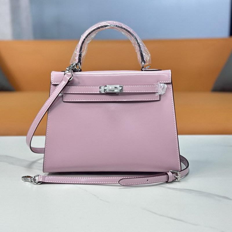 2025 neue Leder Rindsleder Damen Tasche Mini Tasche BOX Glänzend Leder Lackiert Leder Tasche + handtasche Schulter Tasche 19CM+1 thin shoulder strap+no lock