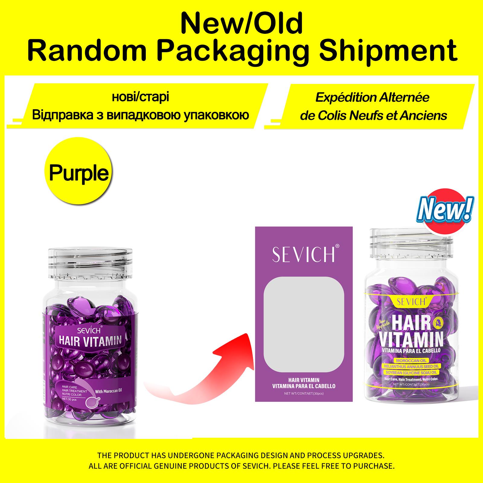 30PCS Haar Vitamin Kapseln Keratin Komplexe Öl Feuchtigkeitsspendende Pflegende Haar Serum Haar Behandlung Öl für Alle Haar Reparatur Öl violett