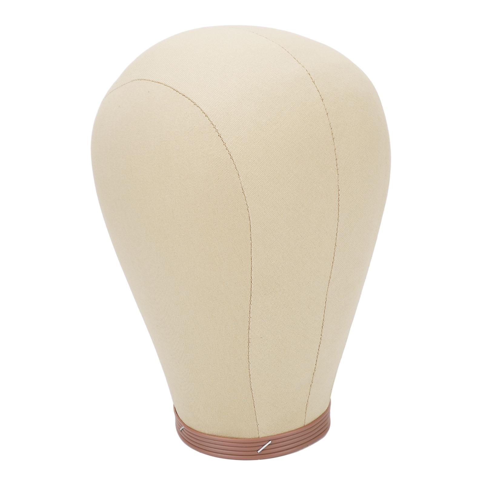 Perücken-Schaufensterkopf Nadelbinde-Leinwand Haarteil-Modellkopf zum Perücken-Stylen Trocknen Ausstellen 23 Zoll 23in