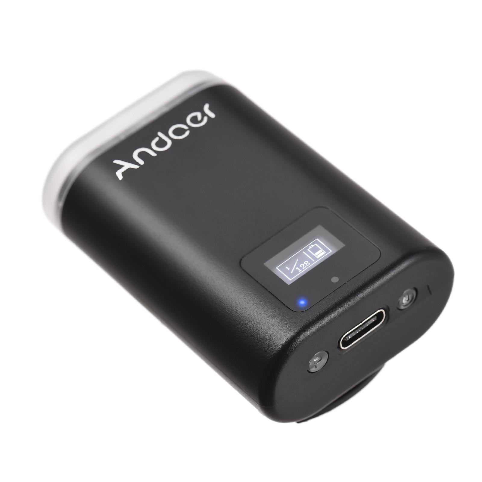 Andoer S12 Universal Mini Kamera Blitz GN12 Auf-kamera Blitzlicht 5600K Speedlite 8-Level schwarz