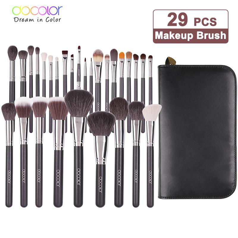 Docolor 29Pcs Make-Up Pinsel Set Lidschatten Blending Eyeliner Wimpern Augenbraue Pinsel Für Schönheit Make-up Pinsel Tool Kit 29pcs Makeup Brush