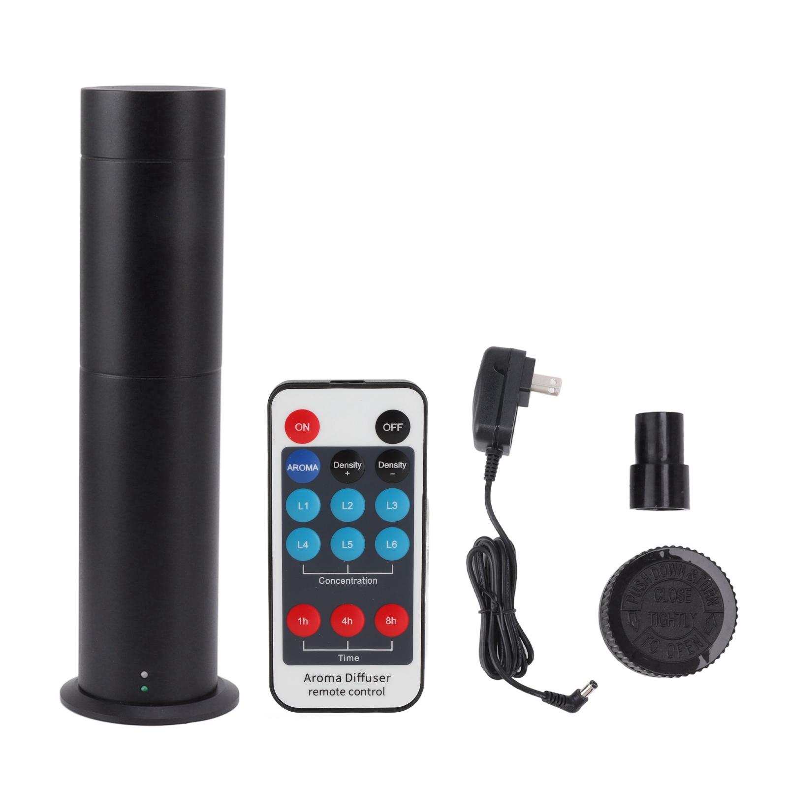 Intelligente Aromatherapie-Maschine, 120 ml, Fernbedienung, zylindrische Aromatherapie-Maschine für Zuhause schwarz