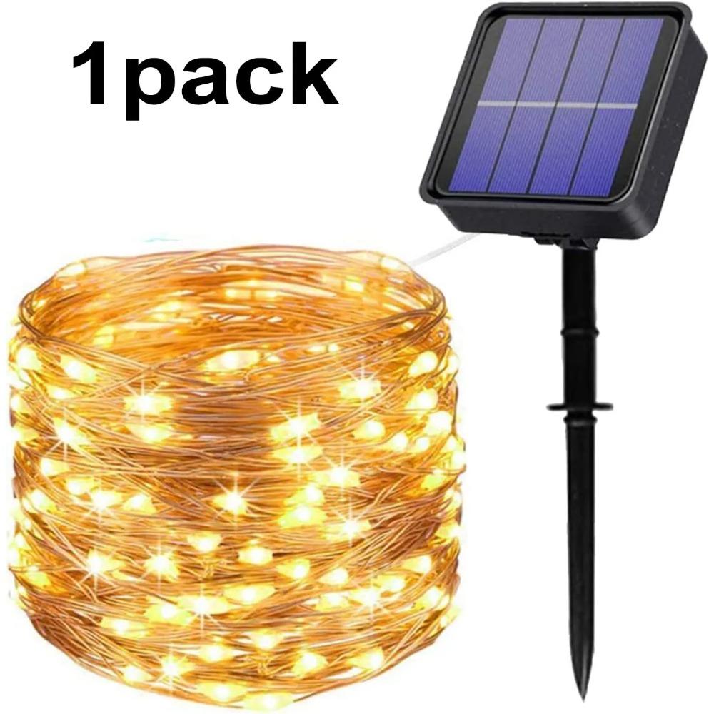 LED Solar Lichterkette Outdoor IP65 Wasserdicht Weihnachtsdekoration 20/30 Glühbirnen Retro Camping Girlande Garten Party Fee Lampe 7M-No bulbs