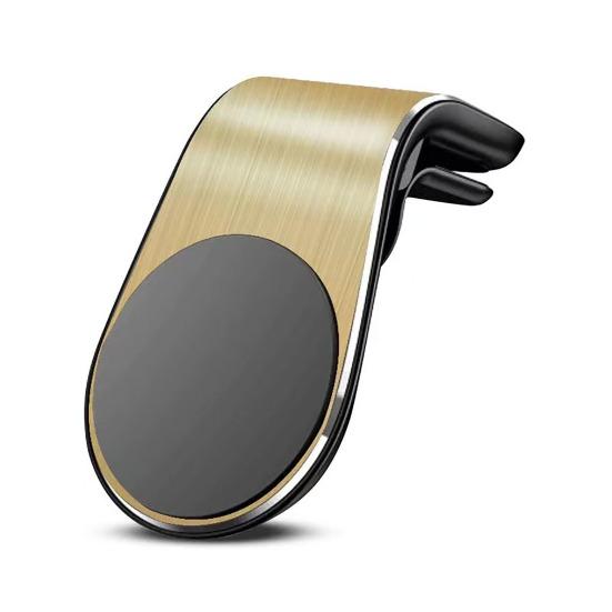 Magnetischer Handy-Ständer Halter L-Typ Auto-Halterung für Smartphone Universell Einhandbedienung 1pc goldgelb