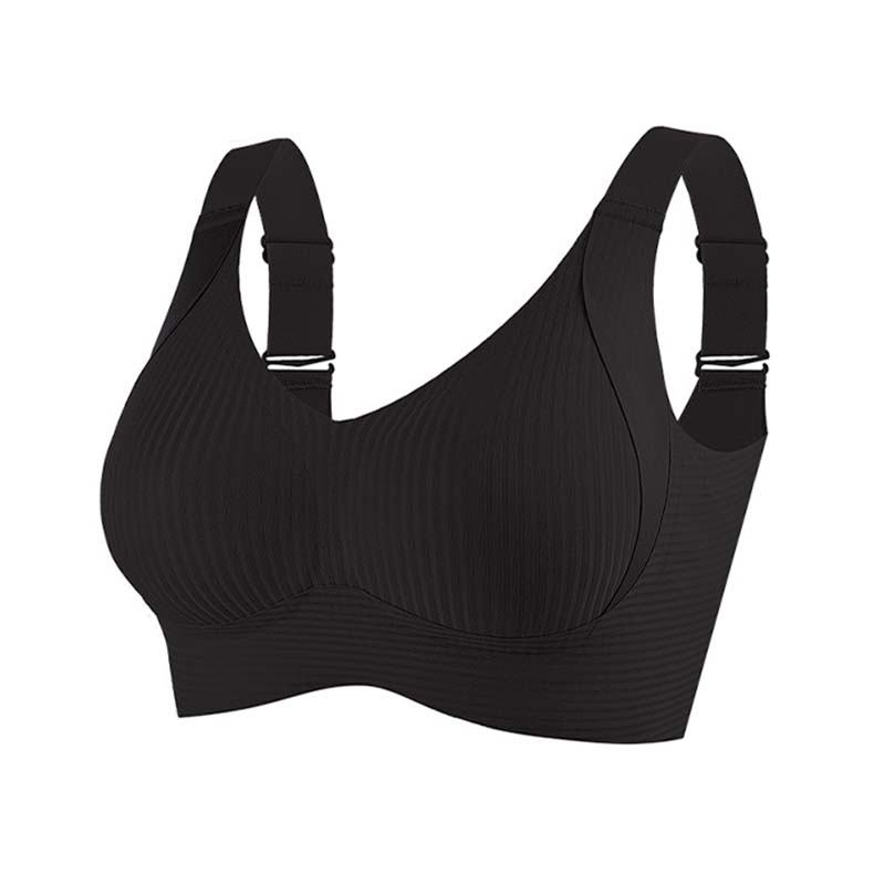 Nahtloser Push-Up-BH für Damen, kabellos, Bralette, sexy Unterwäsche, bequeme, dünne Körbchen, Damenunterwäsche, M-3XL 3XL schwarz