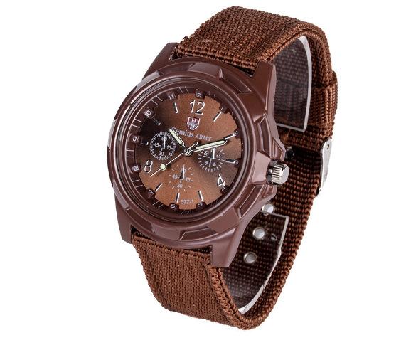 Quarzuhr Army Soldier Military Canvas Strap Stoff Analoge Armbanduhren Sportuhr