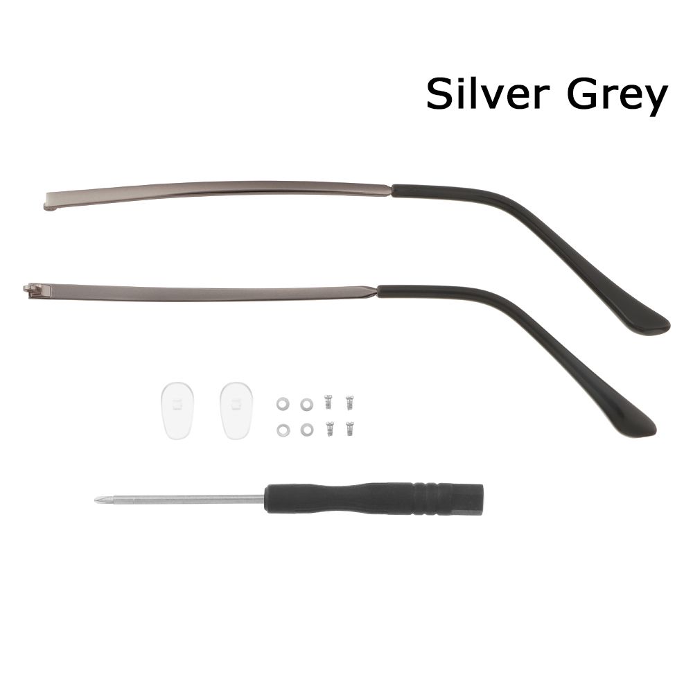 Universal Brillen Anti-Rutsch Brillen Arm Ersatz Bein Brillen Zubehör Brillengestell silber grau