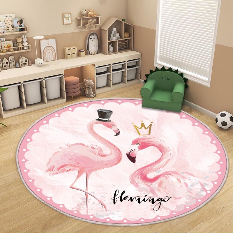 Runder Cartoon-Tierteppich für Kinderzimmer oder Kinderzimmer 120cm Diameter
