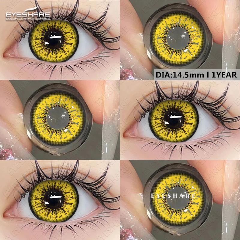EYESHARE Farbige Kontaktlinsen Halloween Vampir Rote Linsen Anime Cosplay Beauty Rosa Blau Farbige Linsen 1 Paar 0