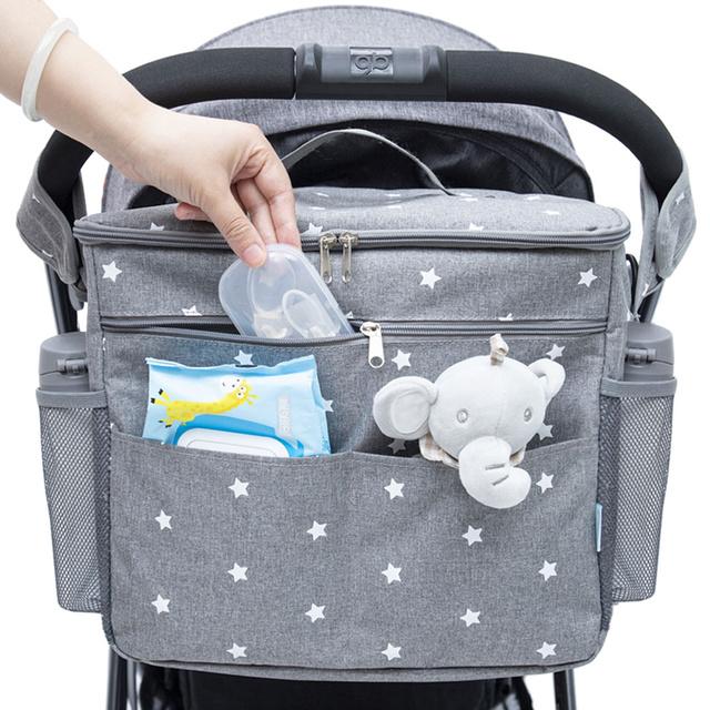 Baby Windel Taschen Für Mutterschaft Rucksack Große Kapazität Taschen Organizer Baby Kinderwagen Tasche Mumie Nass Windel Tasche Für Mama Pflege graue