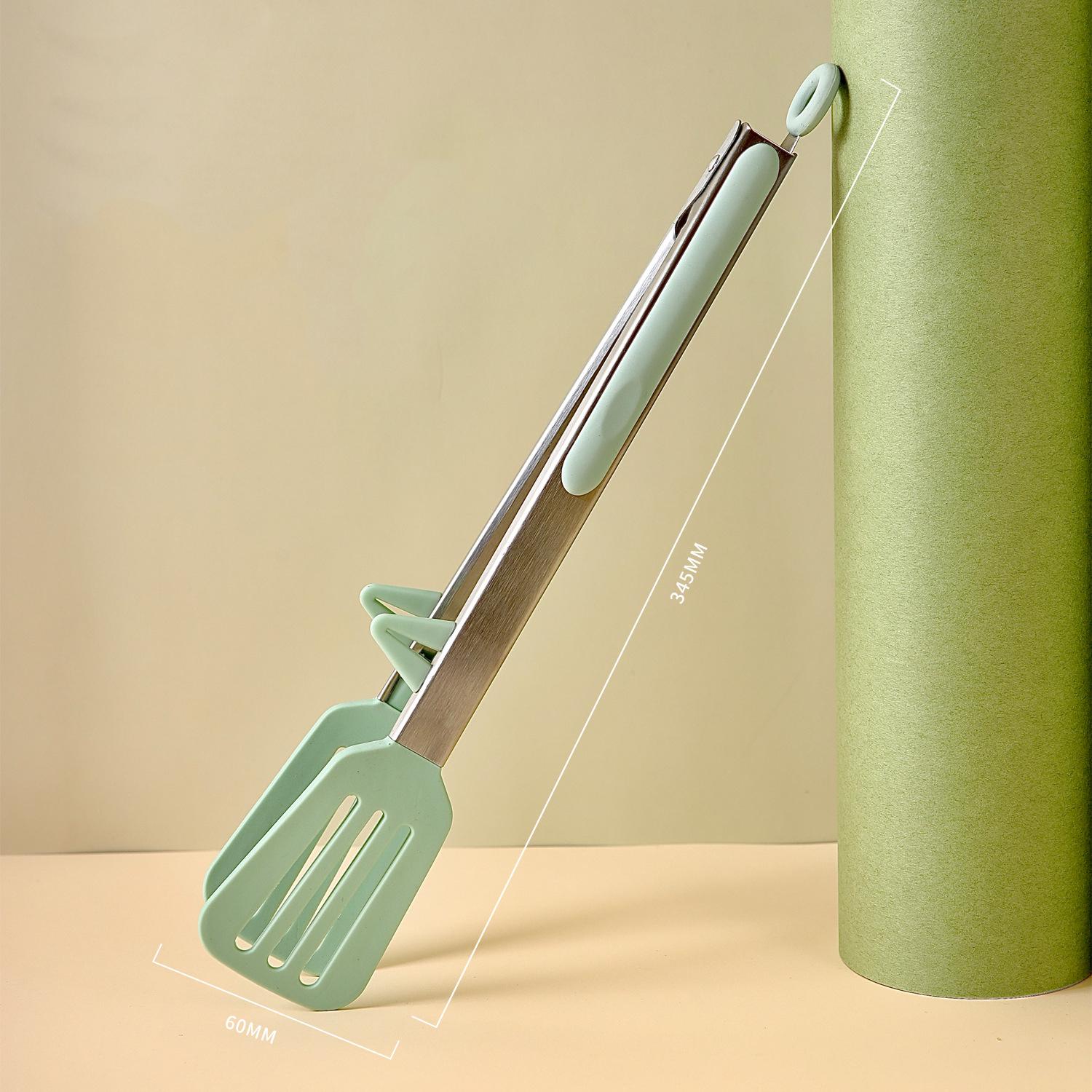 Lebensmittelzange, Küchenzange aus Edelstahl, Silikon, Nylon, rutschfeste Kochklammer, Klemme für Grill, Salatwerkzeuge, Grill, Küchenzubehör