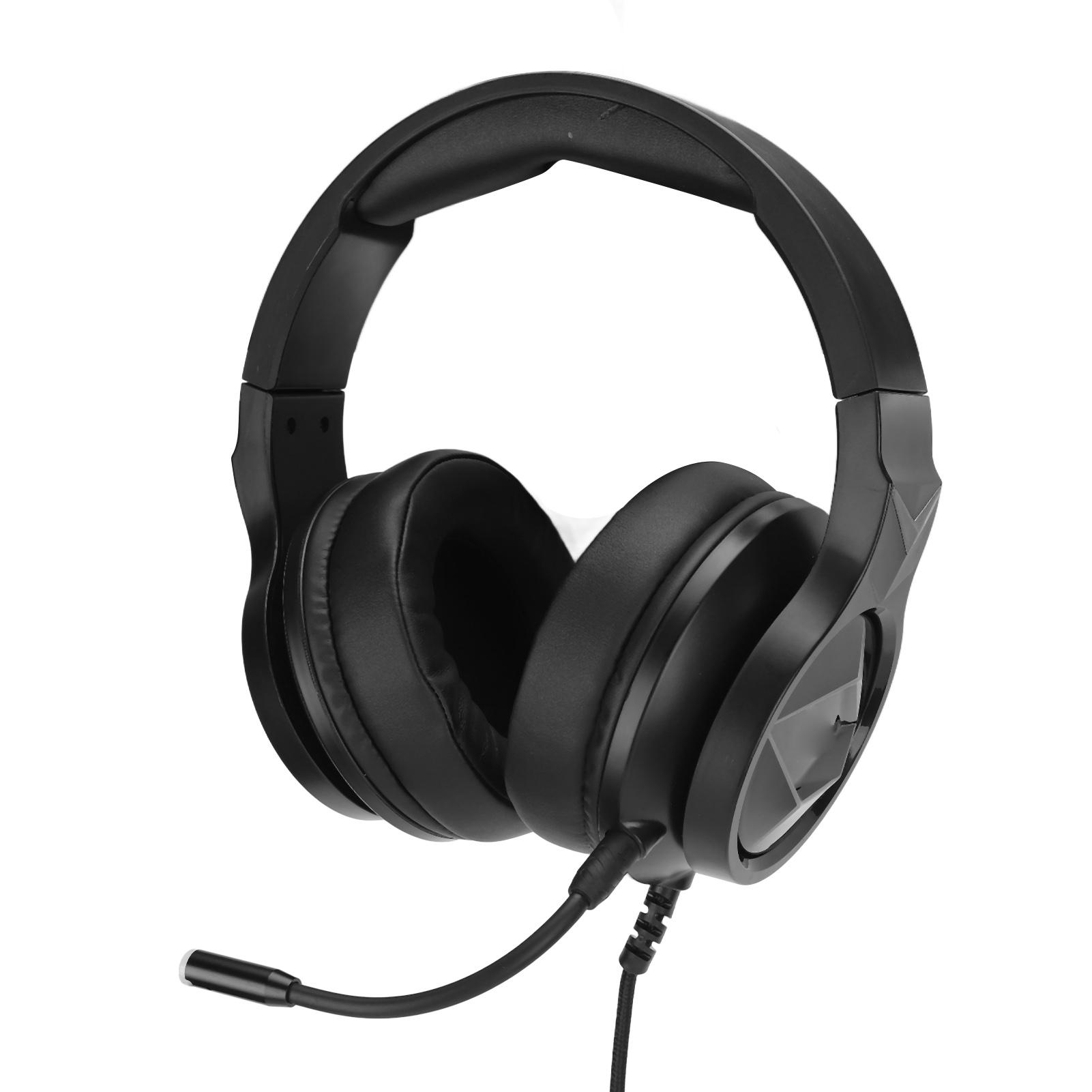 TAIDU Gaming Headset 7.1 Surround Sound Headset mit Mikrofon Ohrpolster RGB Licht für PC Laptop