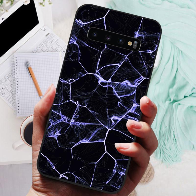 Hülle Für Samsung Galaxy S10 S 10 Plus S10E Handyhülle Niedliche Cartoon Bemalte Weiche TPU Hülle Für Samsung S10 S10+ S10E Schwarze Funda For Samsung S10 Plus