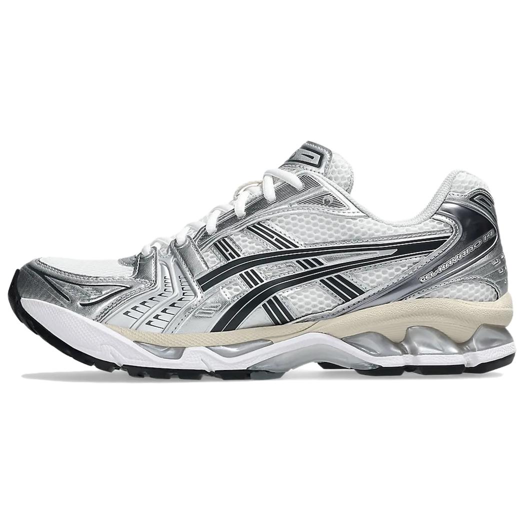 ASICS Gel Kayano 14 Niedrige Sohle GEL Dämpfung Gel Freizeit Laufschuhe Unisex Silber Weiß Sneaker 1203A537-110 41.5