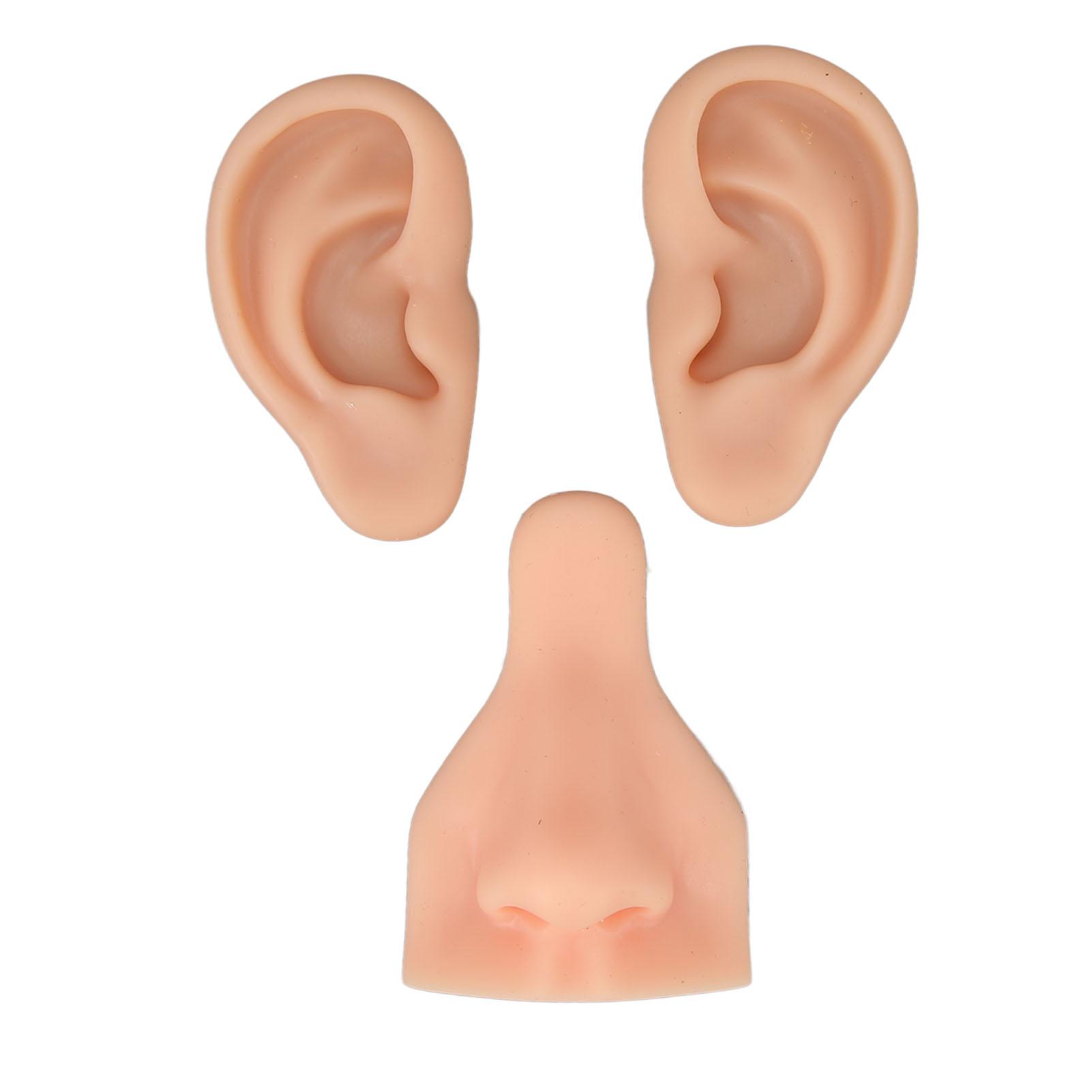 Silikon Piercing Modell Weiches Silikon Flexibel Dehnbar Wiederverwendbar Menschlicher Körper Piercing Übungsmodell
