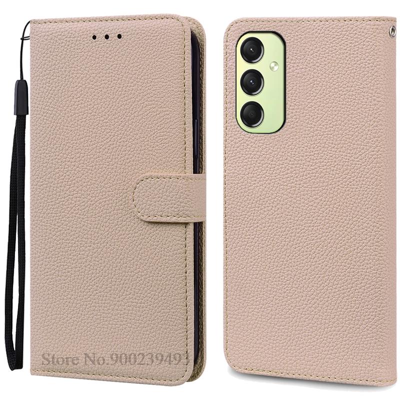 A16 Hülle für Samsung Galaxy A16 Hülle Brieftasche Flip Lederhülle für Samsung Galaxy A16 5G Hülle Silikon Buchhülle Coque Fundas Samsung A16 4G 5G beige