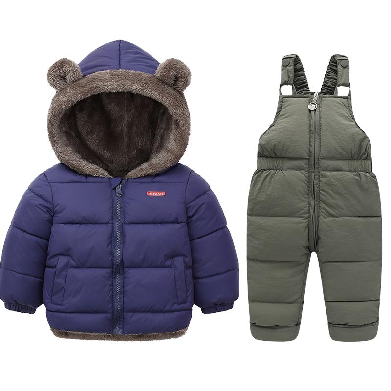 Winter Kinder Kleidung Sets Lamm Fleece Mäntel + Daunenhosen Baby Verdicken Warme 2Pcs Anzug Kinder Kleidung Jungen Mädchen Mode jacken 100cm