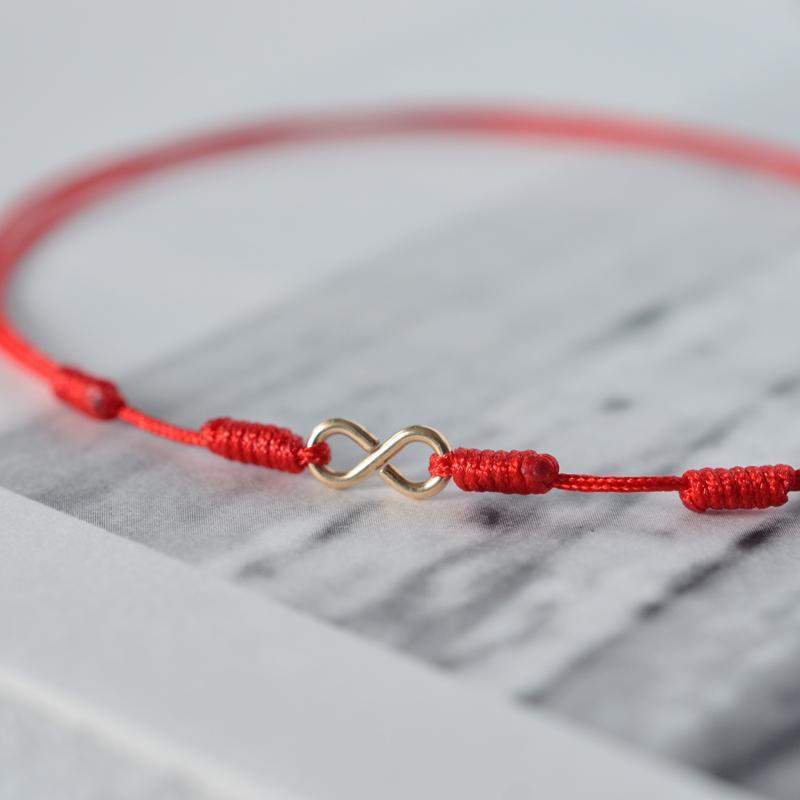 2026 Luxuriöses rotes Schnur-Fußkettchen: Stilvolles Sommer-Geflecht-Design für Damen & Herren - Perfektes Paar-Geschenk Black Anklet