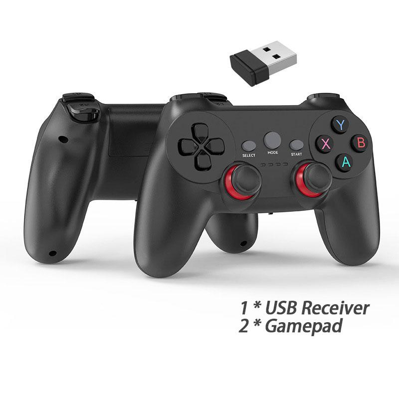 VAORLO 2 PCS 2,4 GHz Wireless Gamepad No Lag Game Controller USB Game Joystick für PC Android TV Box Game Box
