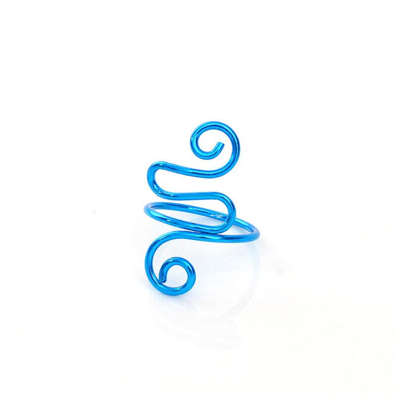 3 stücke Häkeln Spannung Guide Ring Finger Fingerhut Garn Halter Ring Finger Garn Ring blau