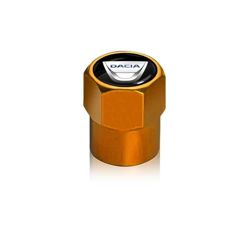 4 Stück/Set Auto Ventilkappenkappen Abdeckung Wasserdicht Autozubehör Für Renault Dacia Kangoo 2 Koleos 1 Modus Kadjar Captur Megane 1 2 3 4 Dacia gold