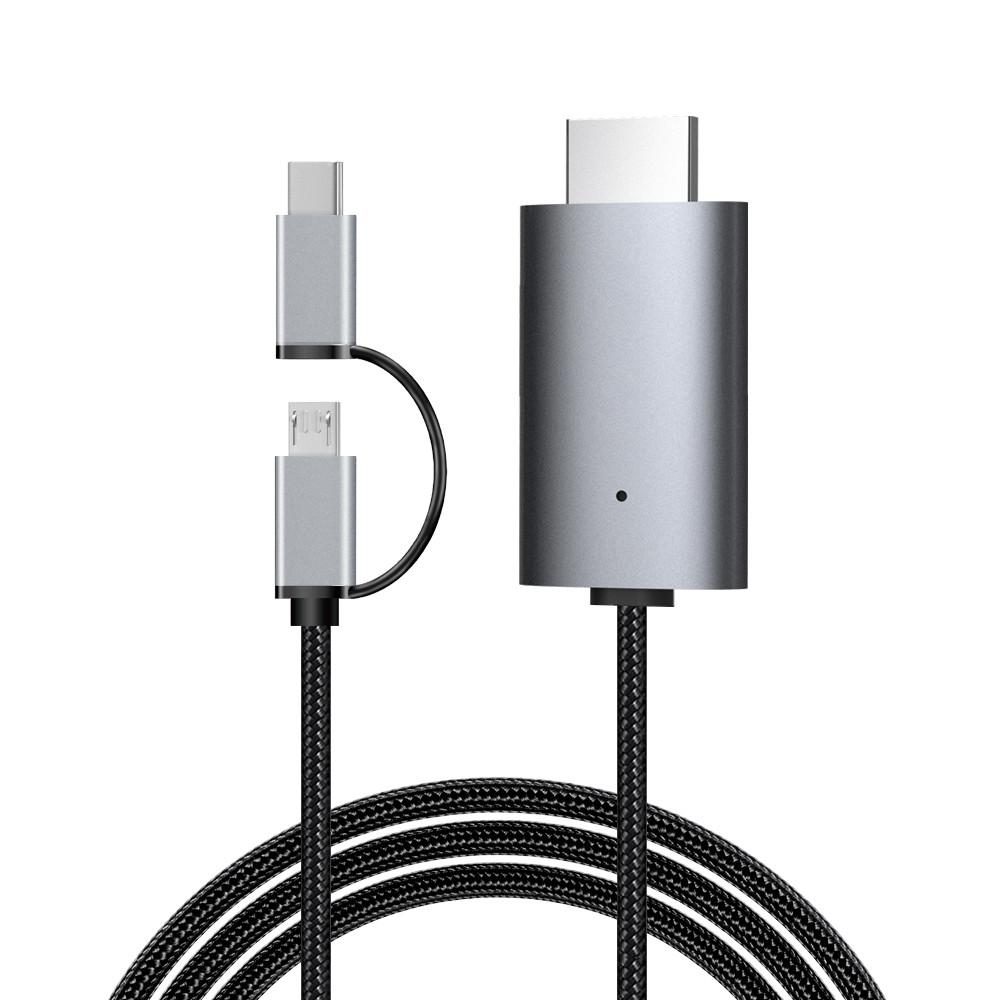 LD39 Micro USB 3.0 Typ C auf HDMI-Kabel, HD 1080P-Telefon auf HDMI-kompatibles Android-Gerät auf TV-Projektor, Display für Android-Telefon, Tablet auf TV