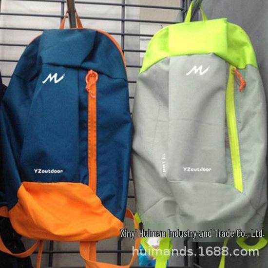 Dicarze Kinder Leichter Rucksack für Schule & Reise - Kleiner Rucksack mit Prints für Jungen & Mädchen 10 Liter neon-grün