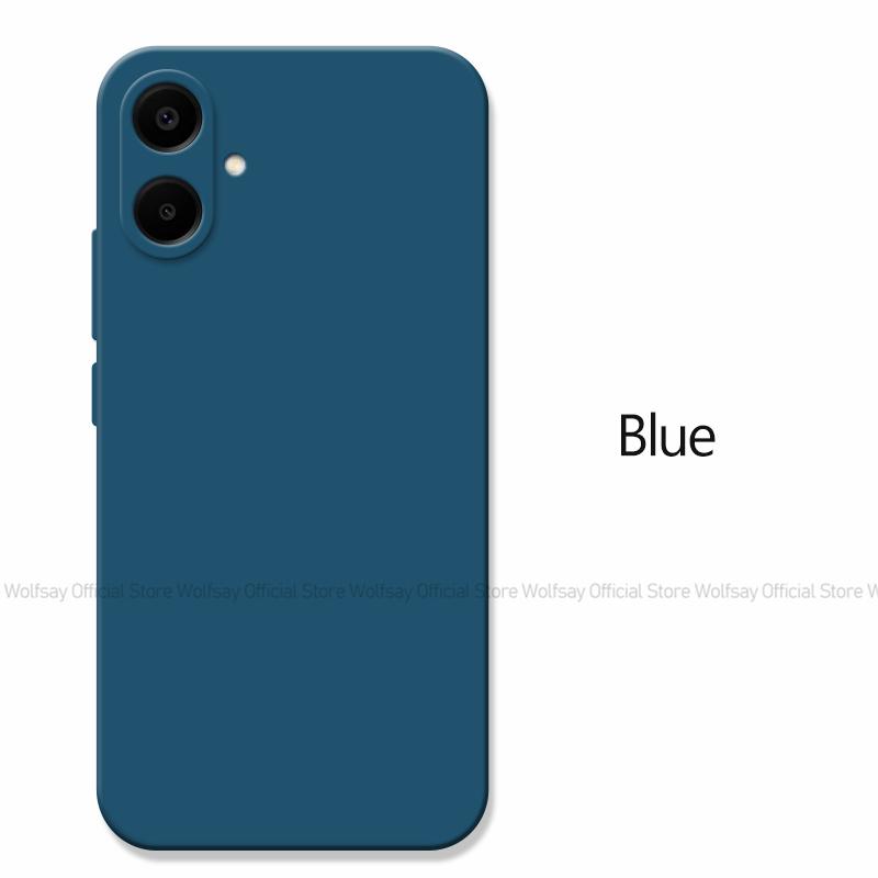 Für Samsung Galaxy A06 Hülle Für Samsung Galaxy A06 Hülle Funda TPU Stoßfest Flüssigsilikon Handyhülle Für Samsung Galaxy A06 For Galaxy A06 blau