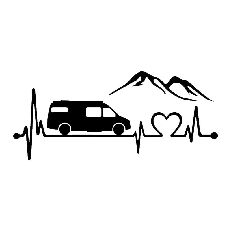 Gestanzter Vinyl-Aufkleber für Sprinter, Camper, Van, Autoaufkleber, wasserfeste Auto-Dekore 20x9cm schwarz